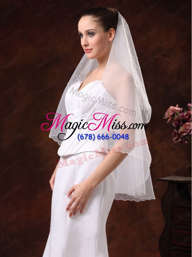 wholesale simple organza bridal / wedding veil