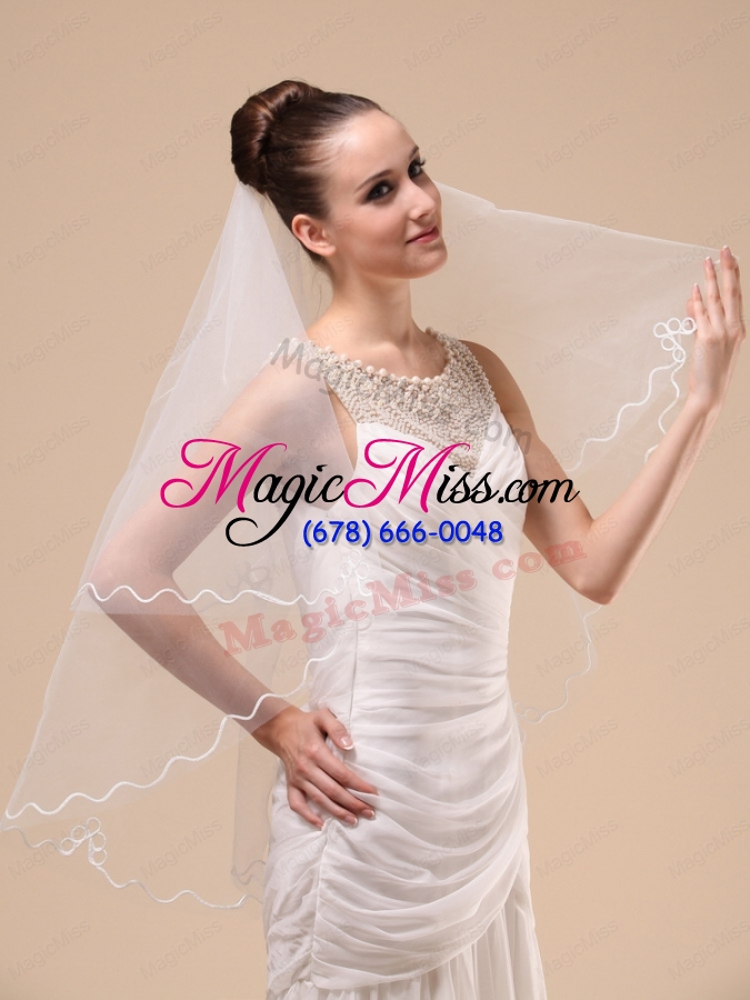 wholesale royal discount tulle ribbon edge bridal veil for wedding