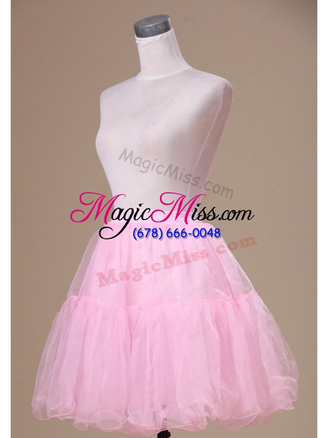 wholesale mini length customize 2013 baby pink petticoat