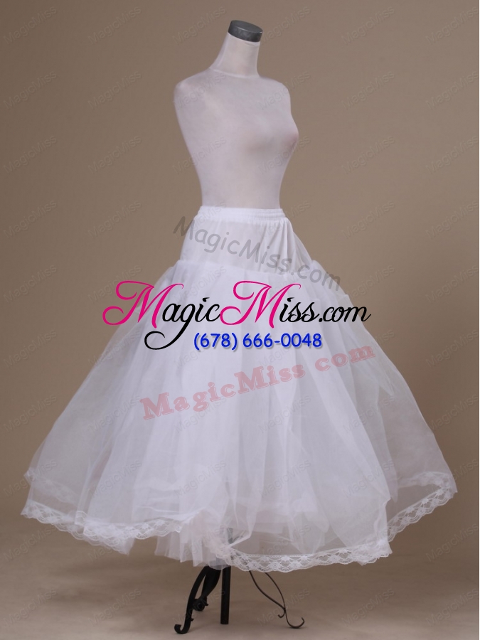 wholesale white hot selling tulle ankle length petticoat