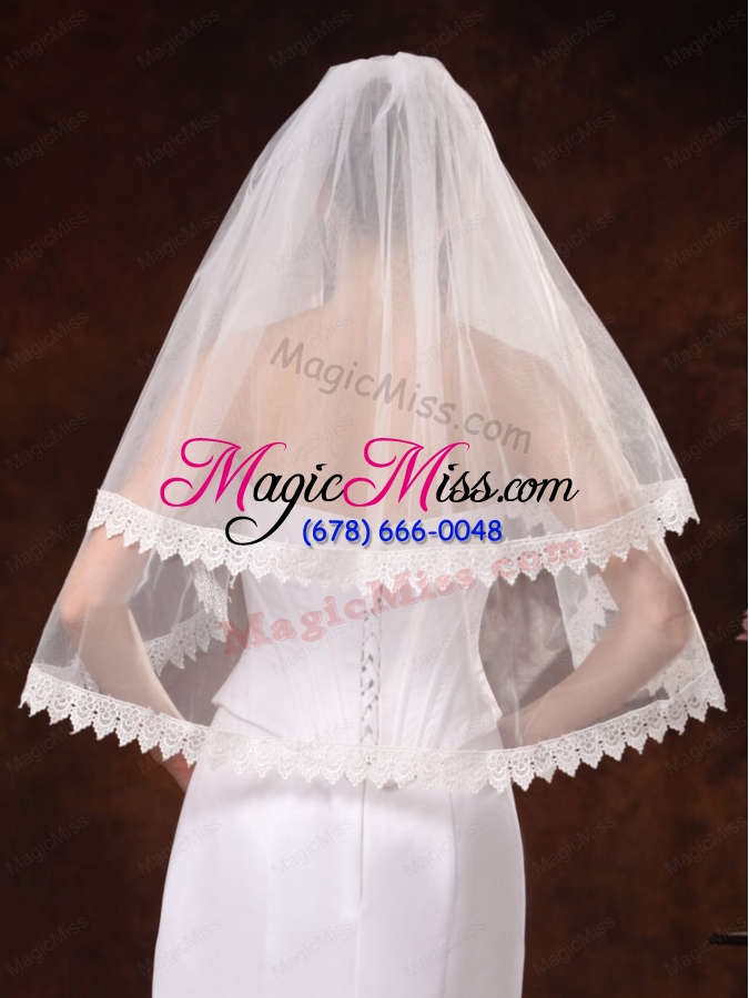 wholesale two-tier lace edge and tulle for wedding