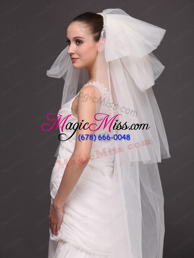 wholesale tulle four-tier bridal veil for wedding