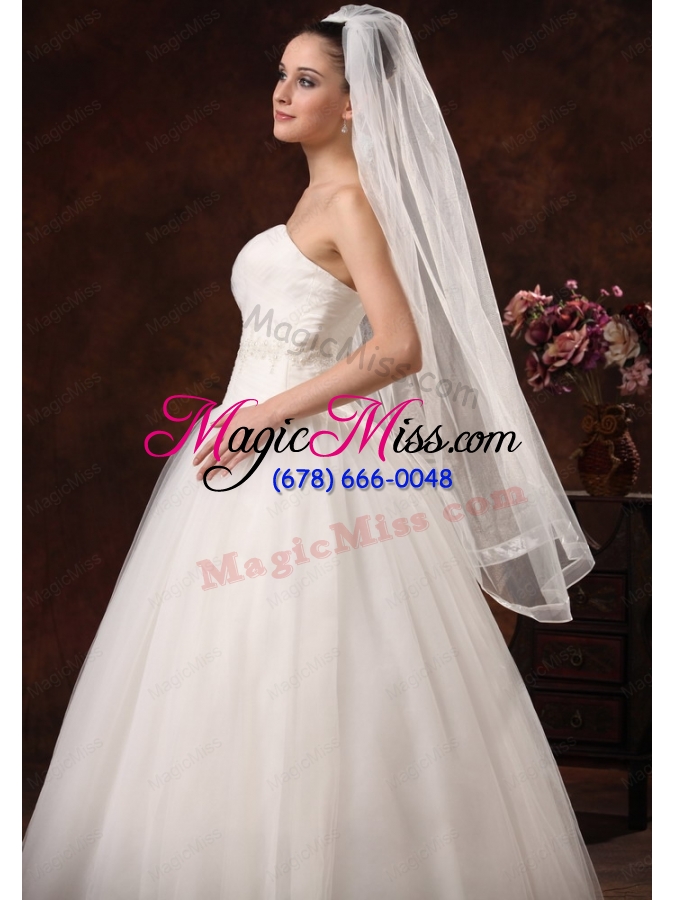 wholesale beautiful organza bridal veil for wedding