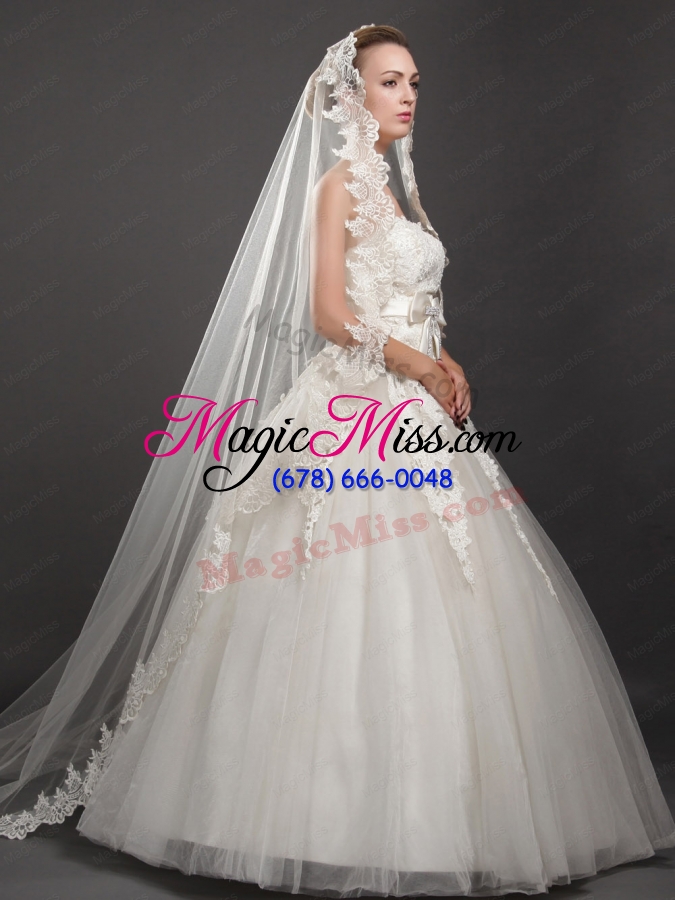 wholesale beautiful tulle bridal veil for wedding