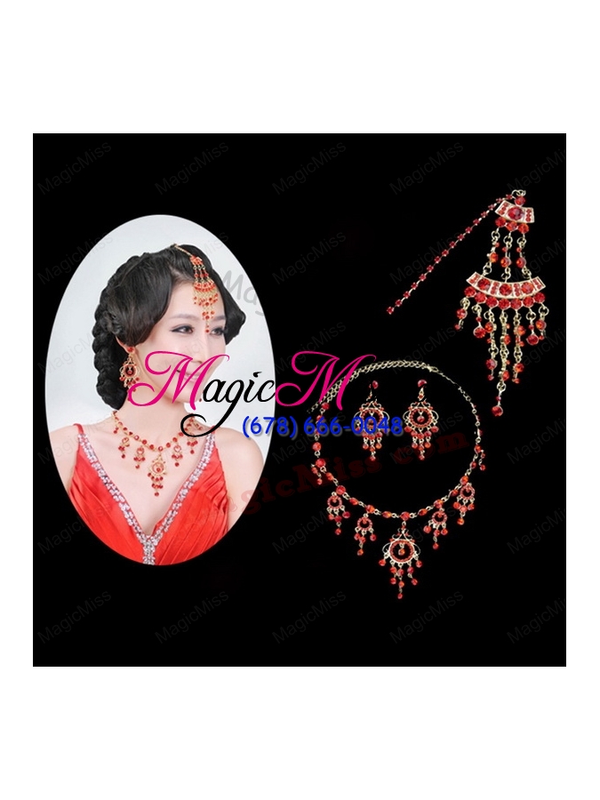 wholesale alloy with clear rhinestone ladies' jewelry sets