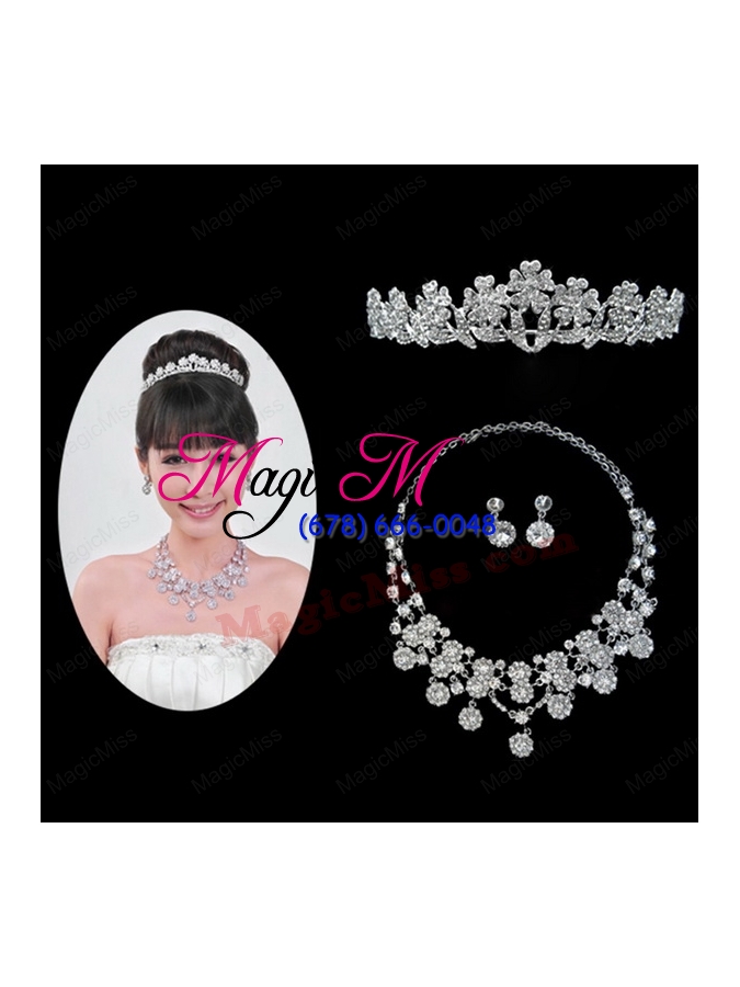 wholesale dignified jewelry set including necklace and tiara