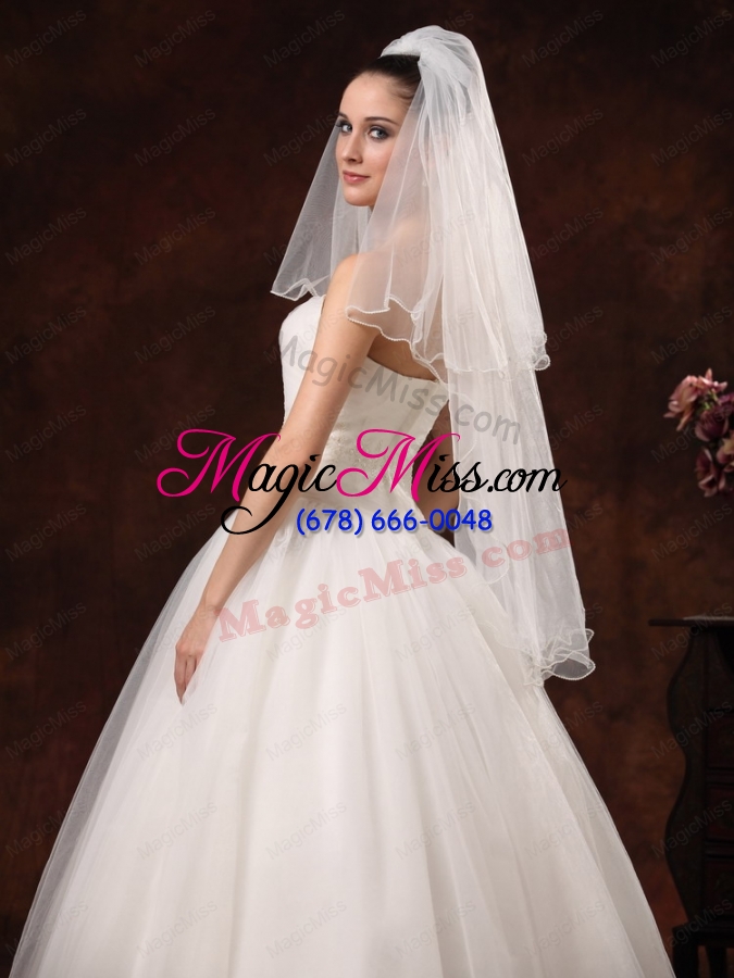 wholesale two-tier tulle graceful wedding veil