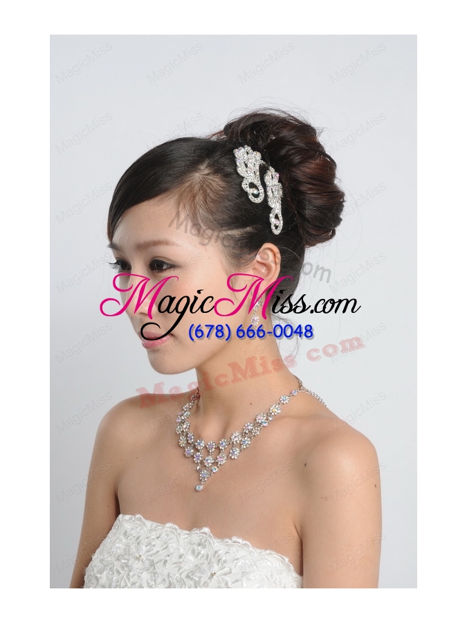 wholesale dignified colorful imitation pearl jewelry set including necklace earring