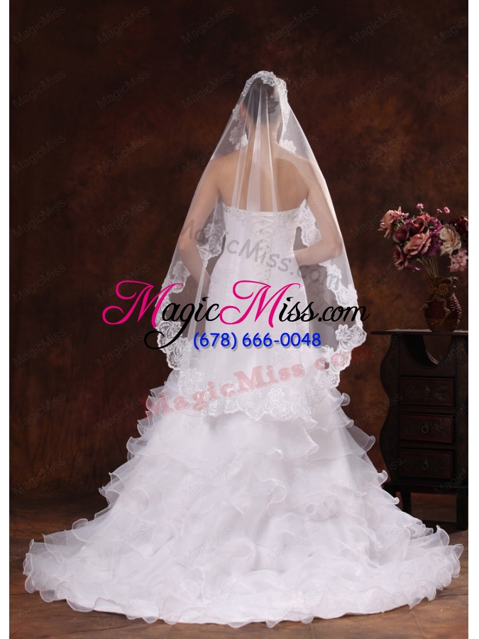 wholesale lace appliques tulle graceful wedding veil