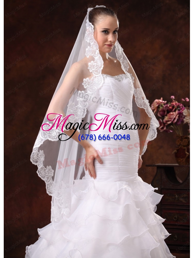 wholesale lace appliques tulle graceful wedding veil
