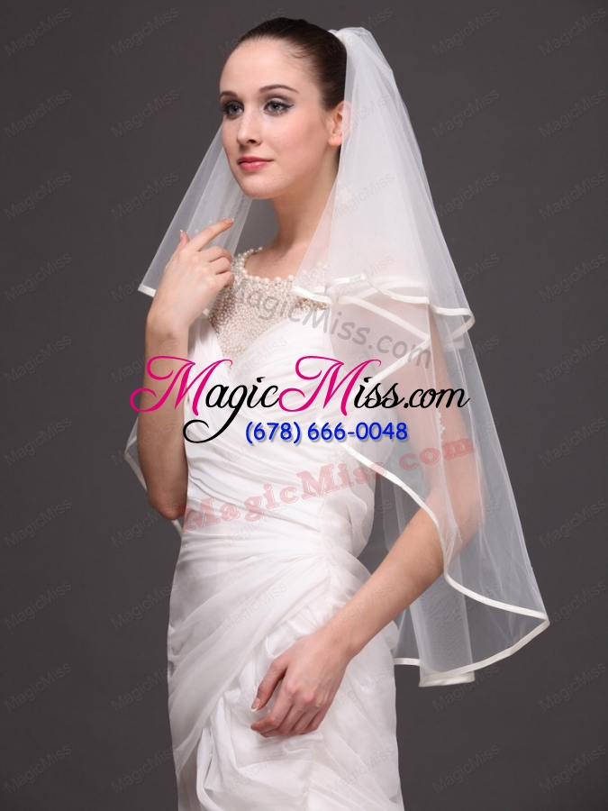 wholesale two-tier tulle graceful wedding veil