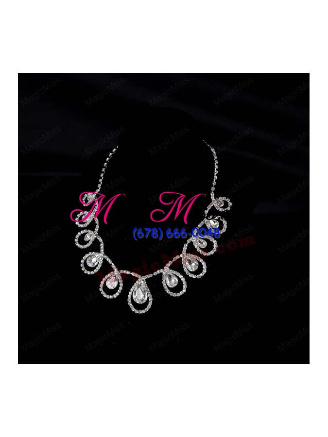 wholesale luxurious alloy with rhinestone crystal ladies' jewelry sets
