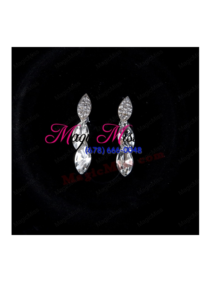 wholesale splendid rhinestone and alloy dignified jewelry set
