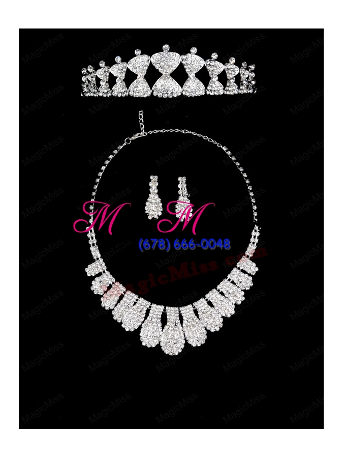 wholesale charming alloy with rhinestone jewelry sets