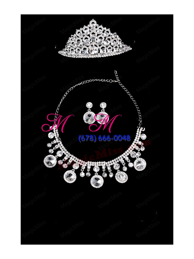 wholesale gorgeous alloy/rhinestones women's jewelry sets