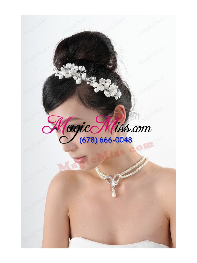 wholesale dignified necklace and earings jewelry set including hairpins