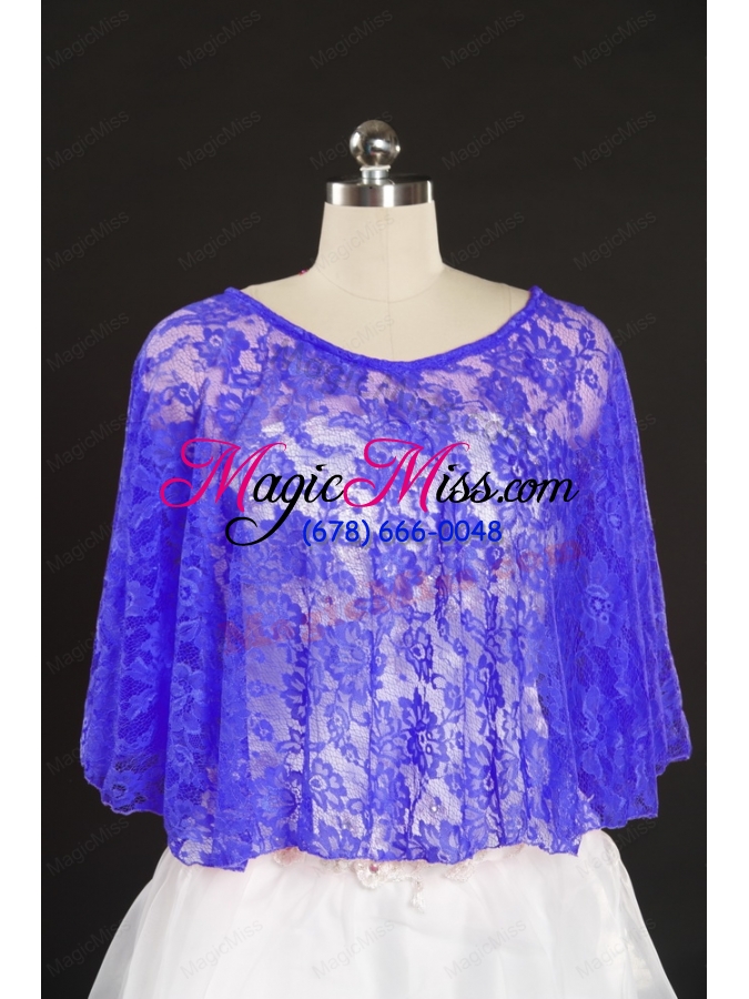 wholesale hot pink beading lace hot sale wraps for 2014