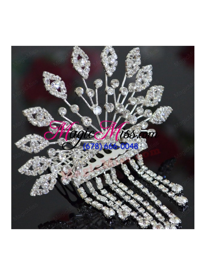 wholesale luxurious tiara with rhinestone adorned