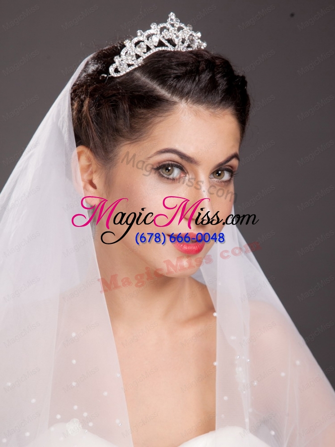 wholesale pretty alloy with crystal adorned tiara