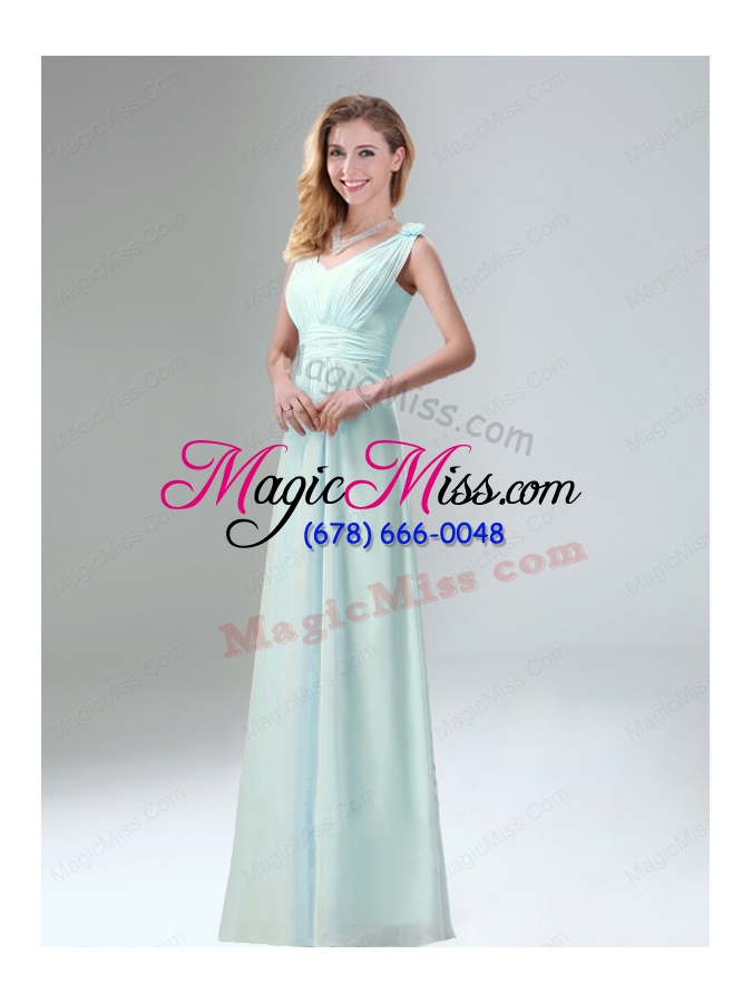 wholesale beautiful chiffon bridesmaid dress in light pink for 2015