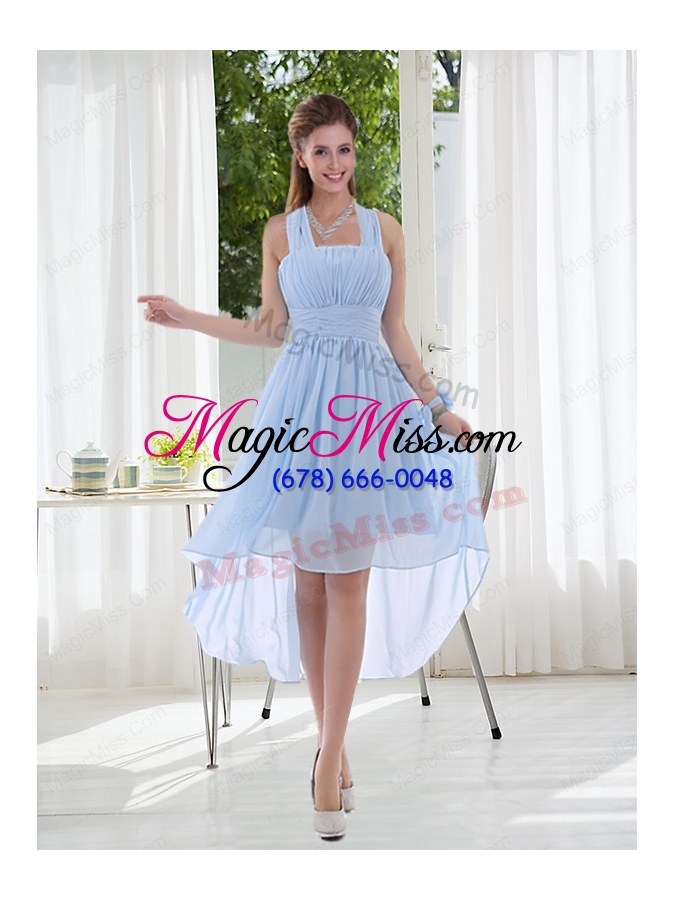 wholesale 2015 ruching zipper up wonderful bridesmaid dress