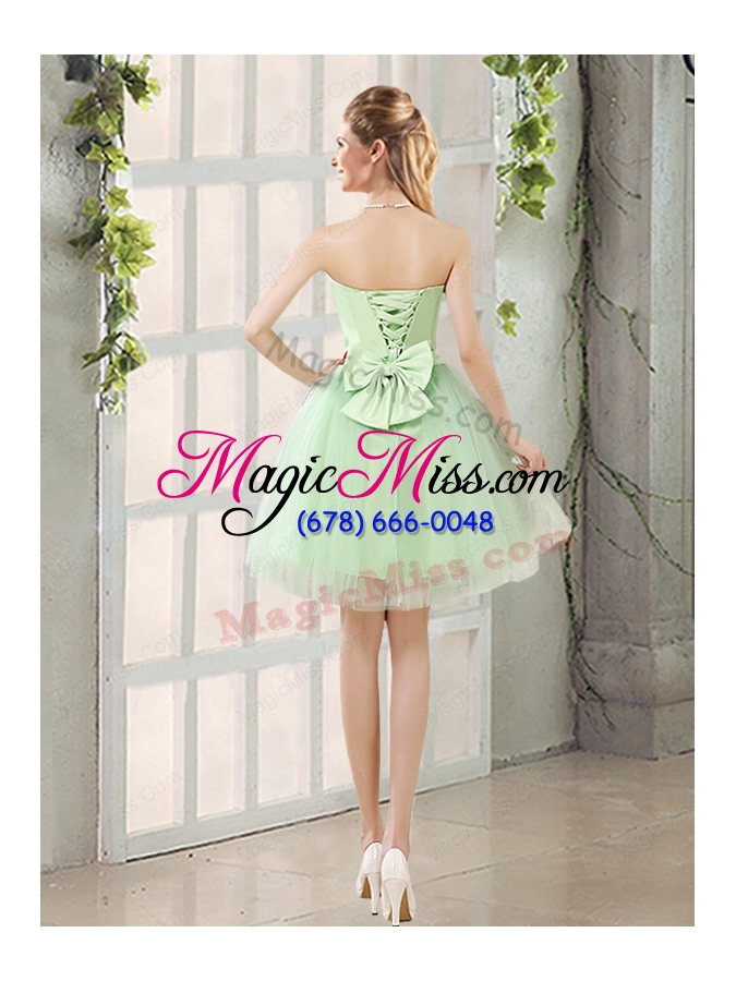 wholesale the most popular strapless a line bridesmaid dress with lace up