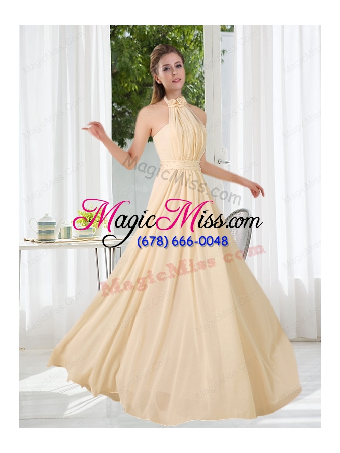 wholesale empire ruching 2015 floor length bridesmaid dress