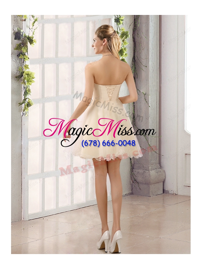 wholesale 2015 sturning sweetheart a line  bridesmaid dress with beading