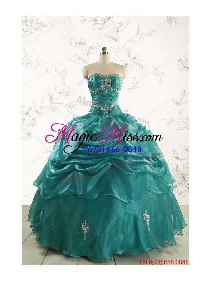 wholesale discount sweetheart appliques quinceanera dresses for 2015