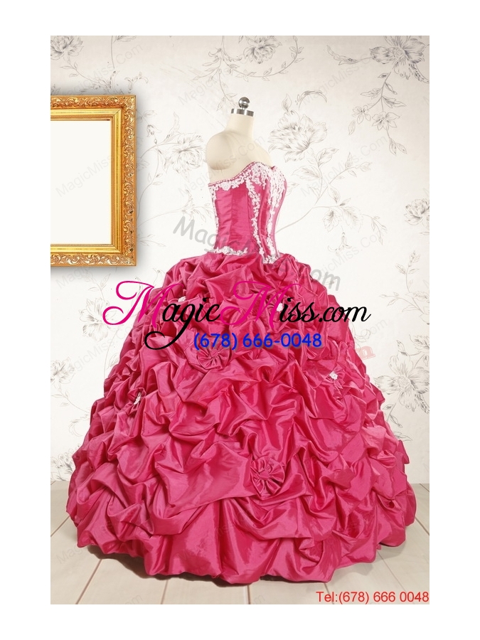 wholesale cheap ball gown sweetheart quinceanera dresses with appliques