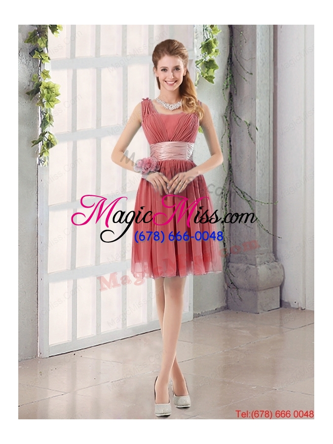 wholesale straps ruching sweetheart a line 2015 elegant dama dress