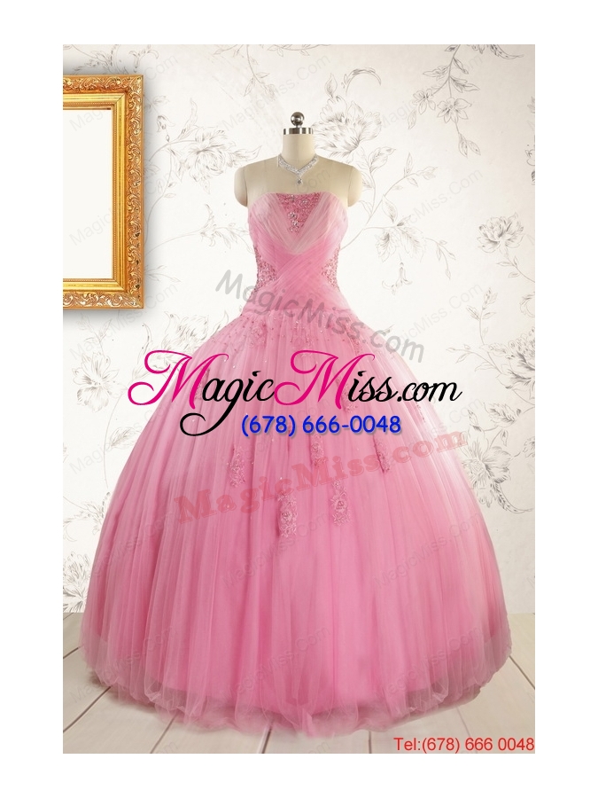 wholesale most popular ball gown quinceanera dresses with  strapless