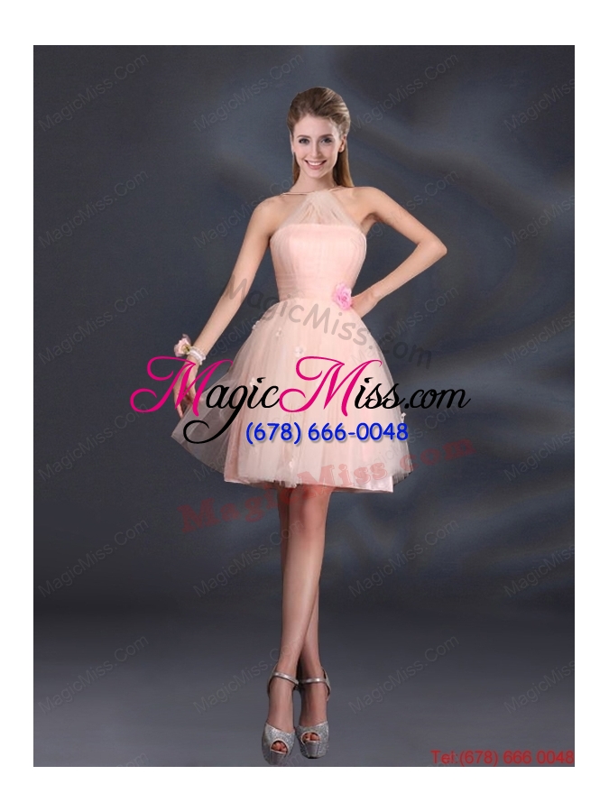 wholesale baby pink mini length 2015 the most popular dama dresses
