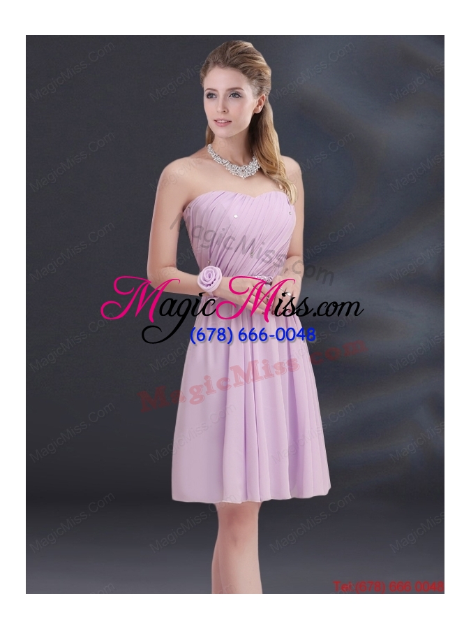 wholesale a line sweetheart dama dress with ruhing and belt