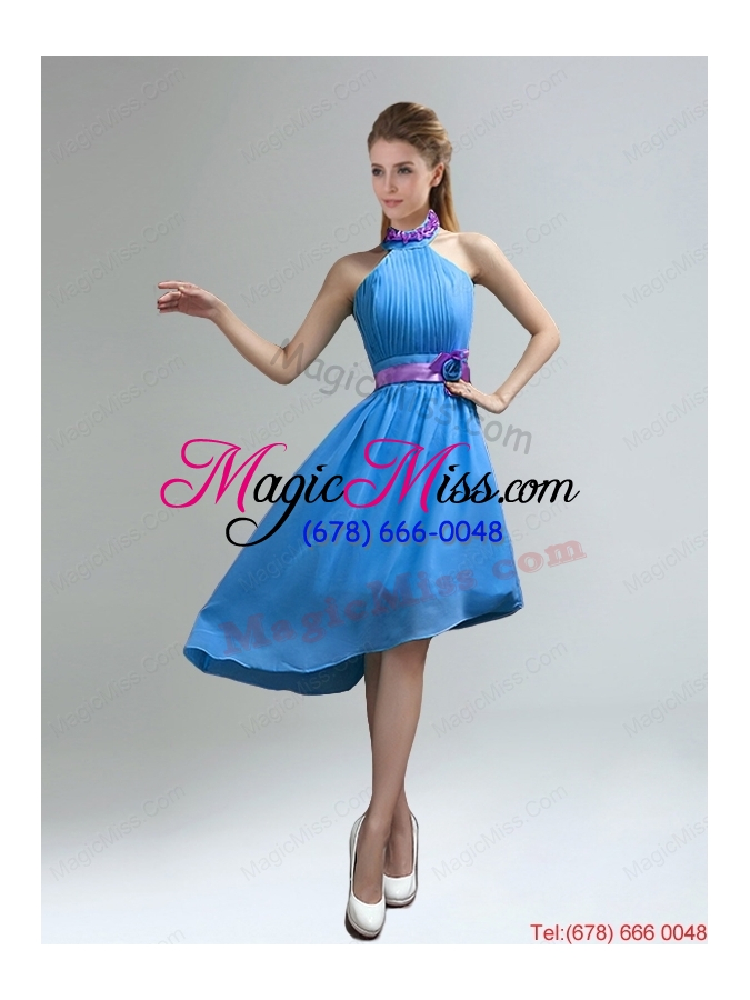 wholesale new fashion high neck asymmetrical multi-color dama dress