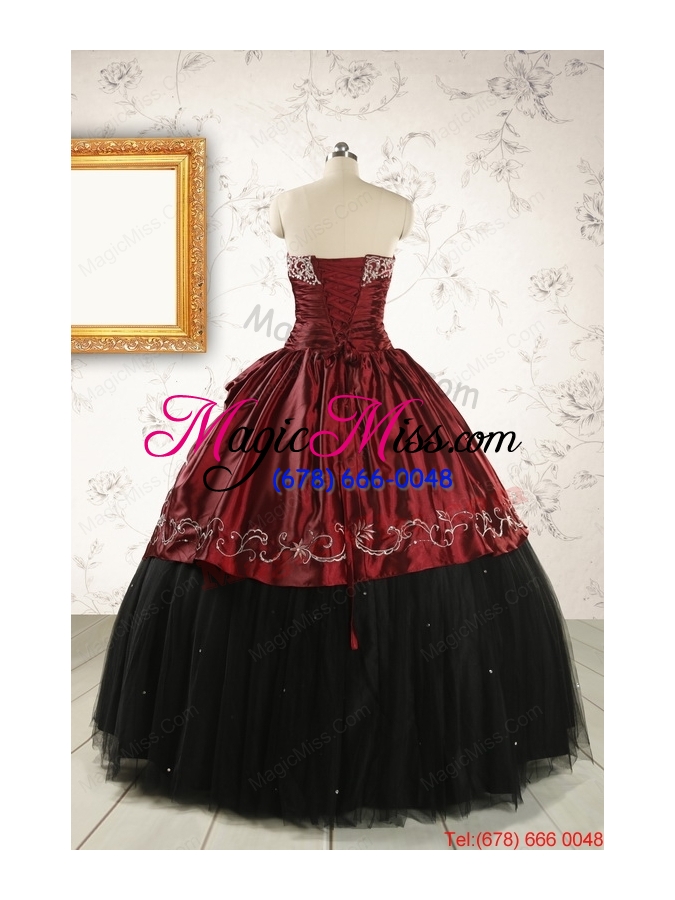 wholesale formal ball gown embroidery quinceanera dresses with sweetheart