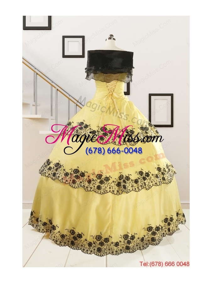 wholesale cheap ball gown quinceanera dress with appliques