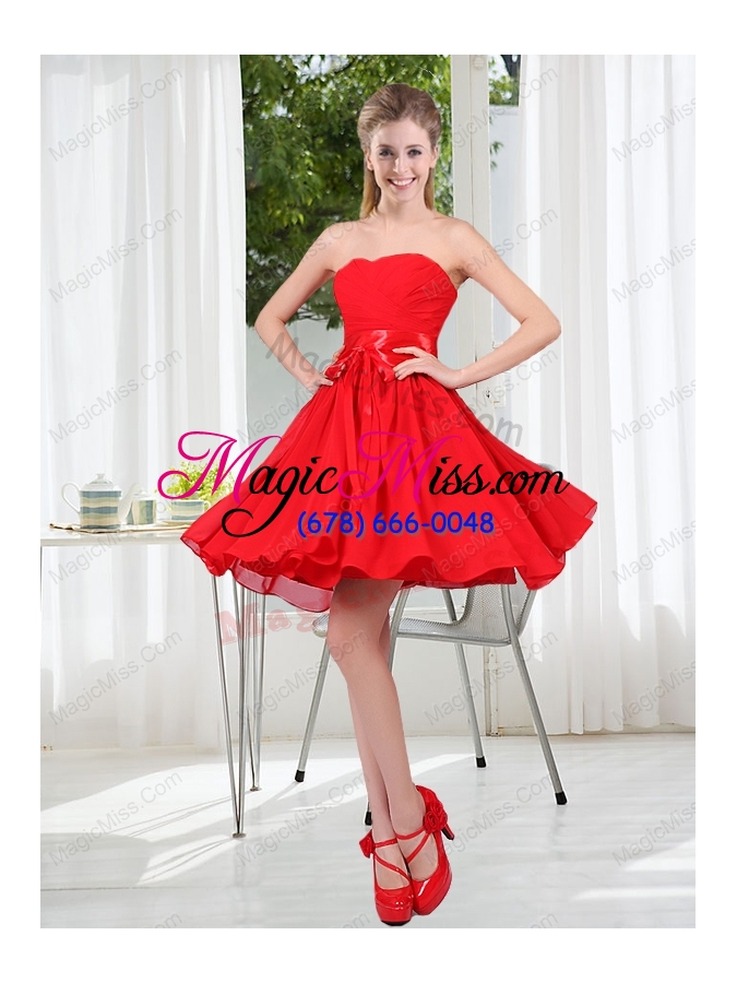 wholesale the brand new style prom dress chiffon ruching with a line