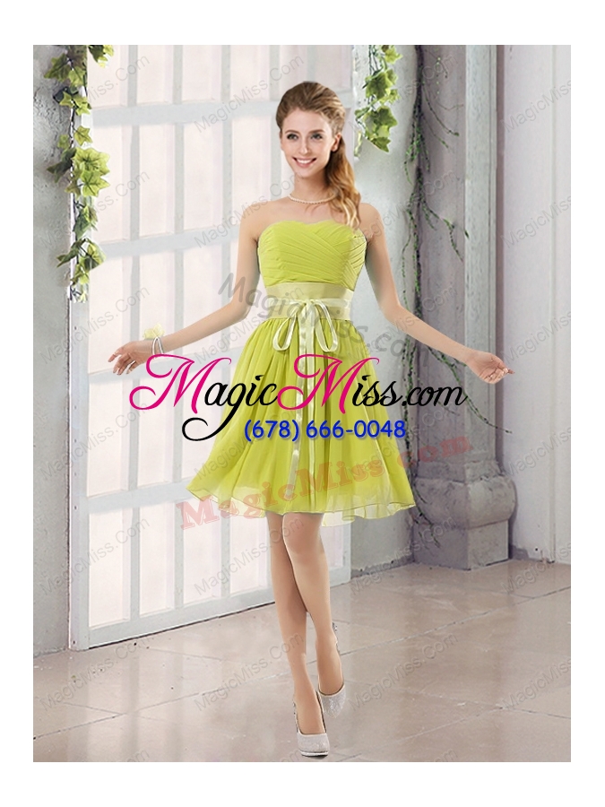wholesale perfect belt ruching sweetheart a line prom dresses for 2015