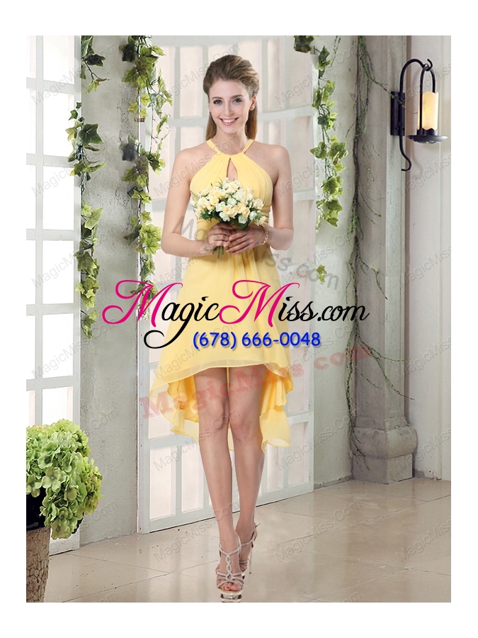 wholesale discount fashionable decorated prom dresses in chiffon