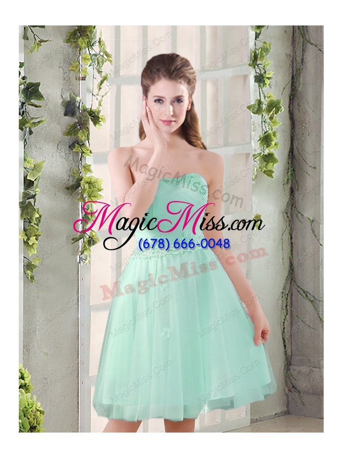 wholesale sweetheart a line appliques champagne  prom dresses for 2015