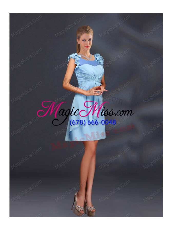 wholesale 2015 ruching chiffon prom dresses in peach