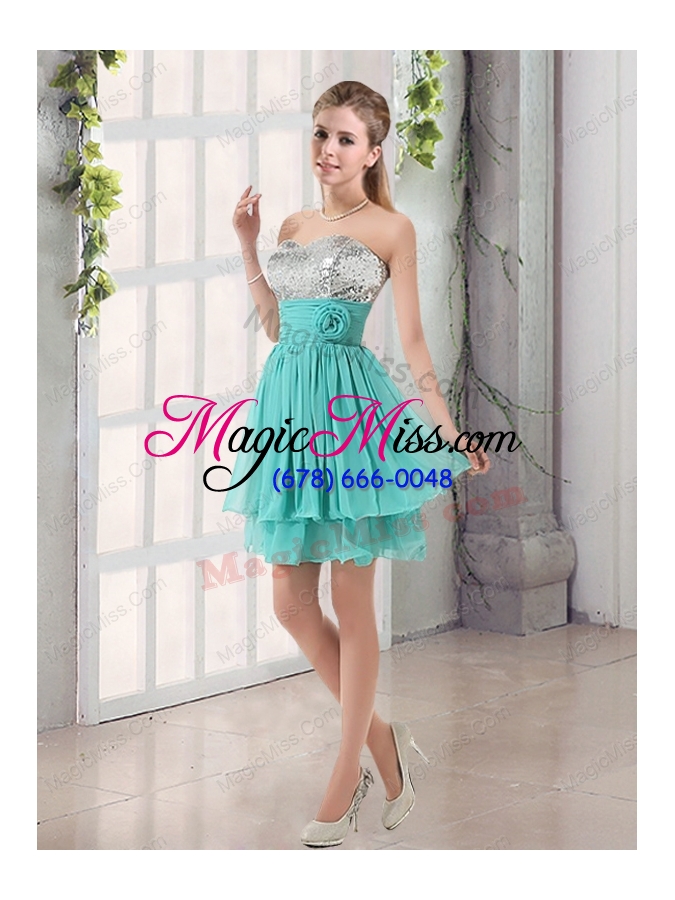 wholesale 2015 a line ruching lace up prom dresses in aqua blue