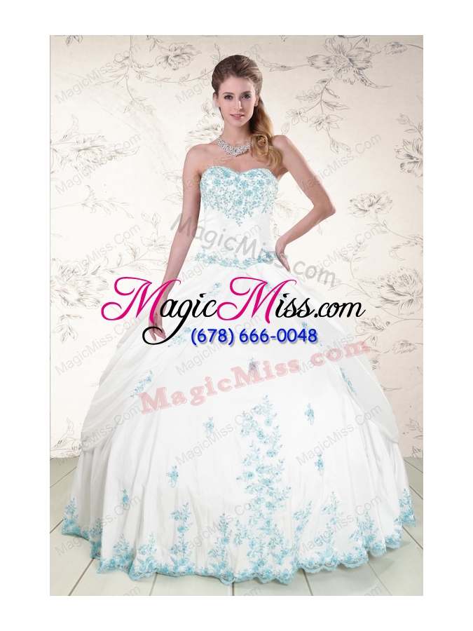 wholesale new style appliques strapless lovely quinceanera dresses for 2015