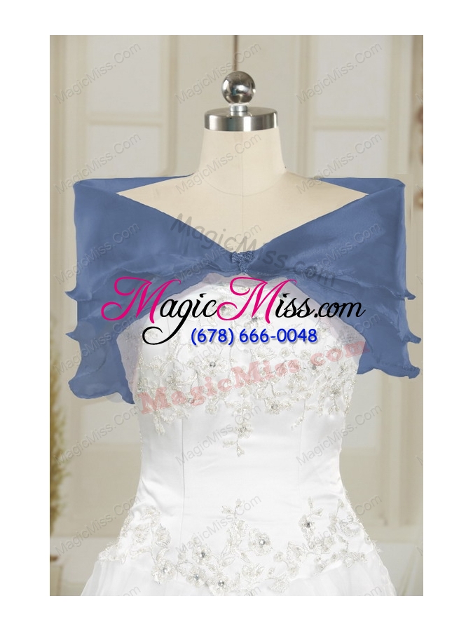 wholesale 2015 new style appliques navy blue quinceanera dresses with pick ups