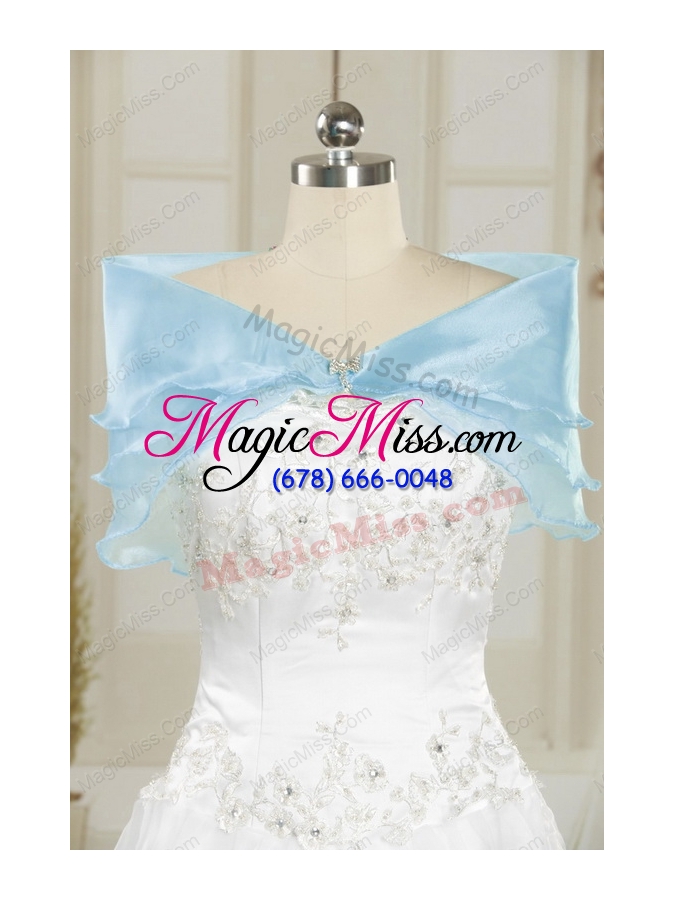 wholesale appliques and ruffles 2015 quinceanera dresses in multi-color