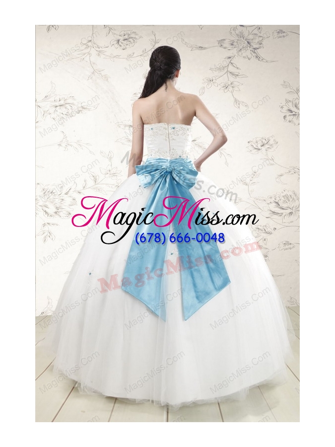 wholesale discount white quinceanera dresses with appliques