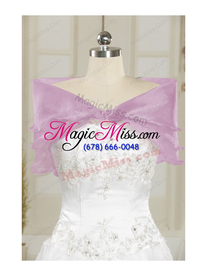 wholesale 2015 cute baby pink quinceanera dresses with beading and ruffles