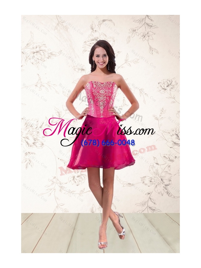 wholesale 2015 strapless high low prom dresses with appliques