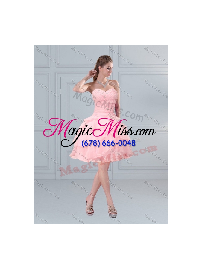 wholesale 2015 cute sweetheart quinceanera dresses with ruffled layers and  beading